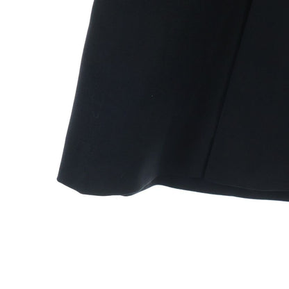 Chanel Gold Button Pleated Culottes Half Shorts Skirt Black