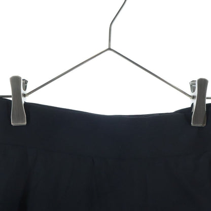 Chanel Gold Button Pleated Culottes Half Shorts Skirt Black