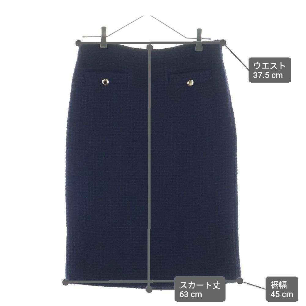 Miu Miu Tweed Pencil Skirt Black 40