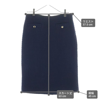 Miu Miu Tweed Pencil Skirt Black 40