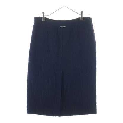 Miu Miu Tweed Pencil Skirt Black 40