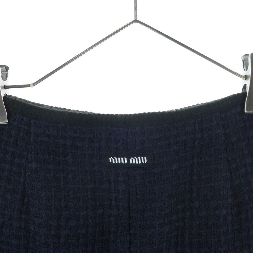 Miu Miu Tweed Pencil Skirt Black 40