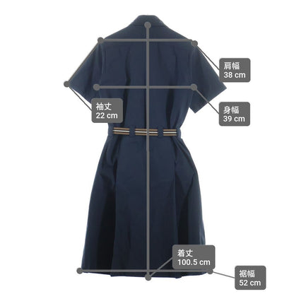 Miu Miu Cotton Shirt Dress Black 38