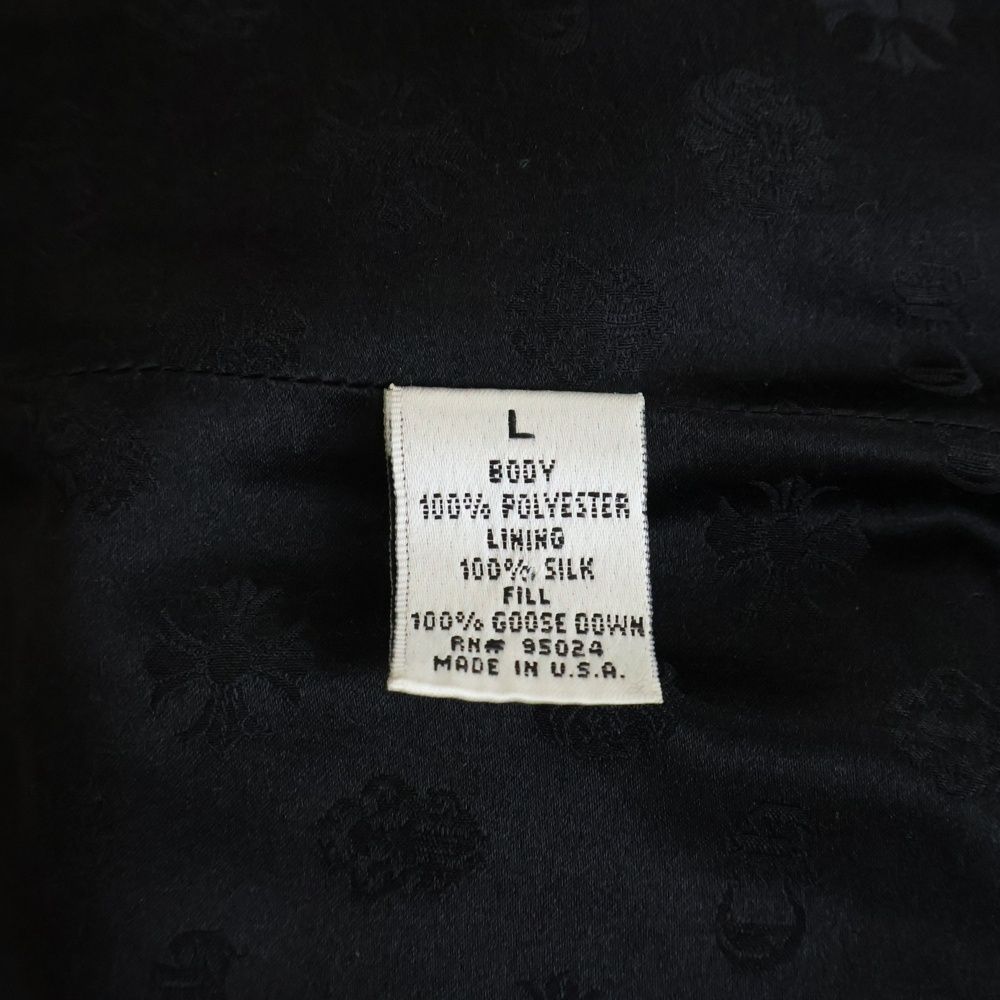 Chrome Hearts Stiff Vest Nylon Cross Ball Button Down Jacket Black
