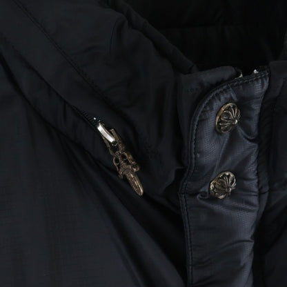 Chrome Hearts Stiff Vest Nylon Cross Ball Button Down Jacket Black