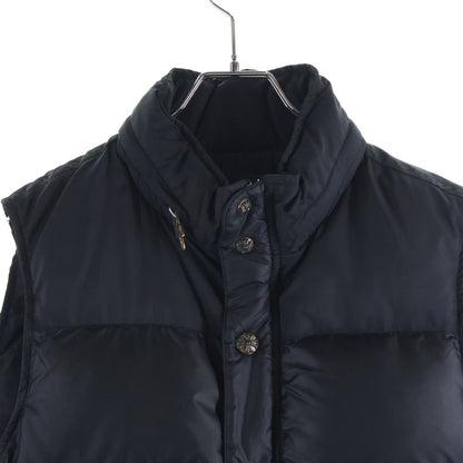 Chrome Hearts Stiff Vest Nylon Cross Ball Button Down Jacket Black