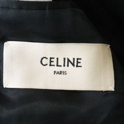 Celine Long Rectangle Jacket Tweed Tailored Gray