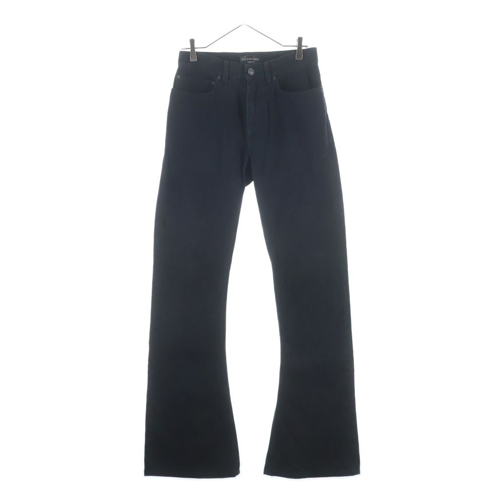 Balenciaga Bootcut Pants Boots Cut Denim Black