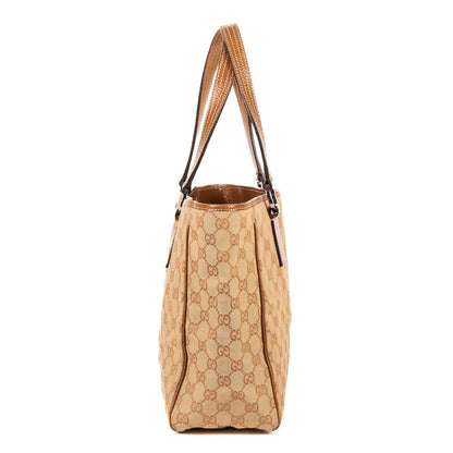 Gucci Shoulder Tote Tongue Beige GG Canvas