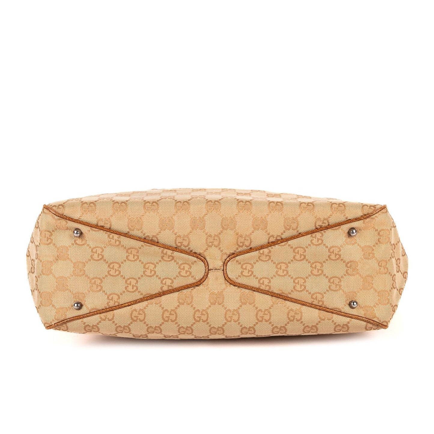 Gucci Shoulder Tote Tongue Beige GG Canvas