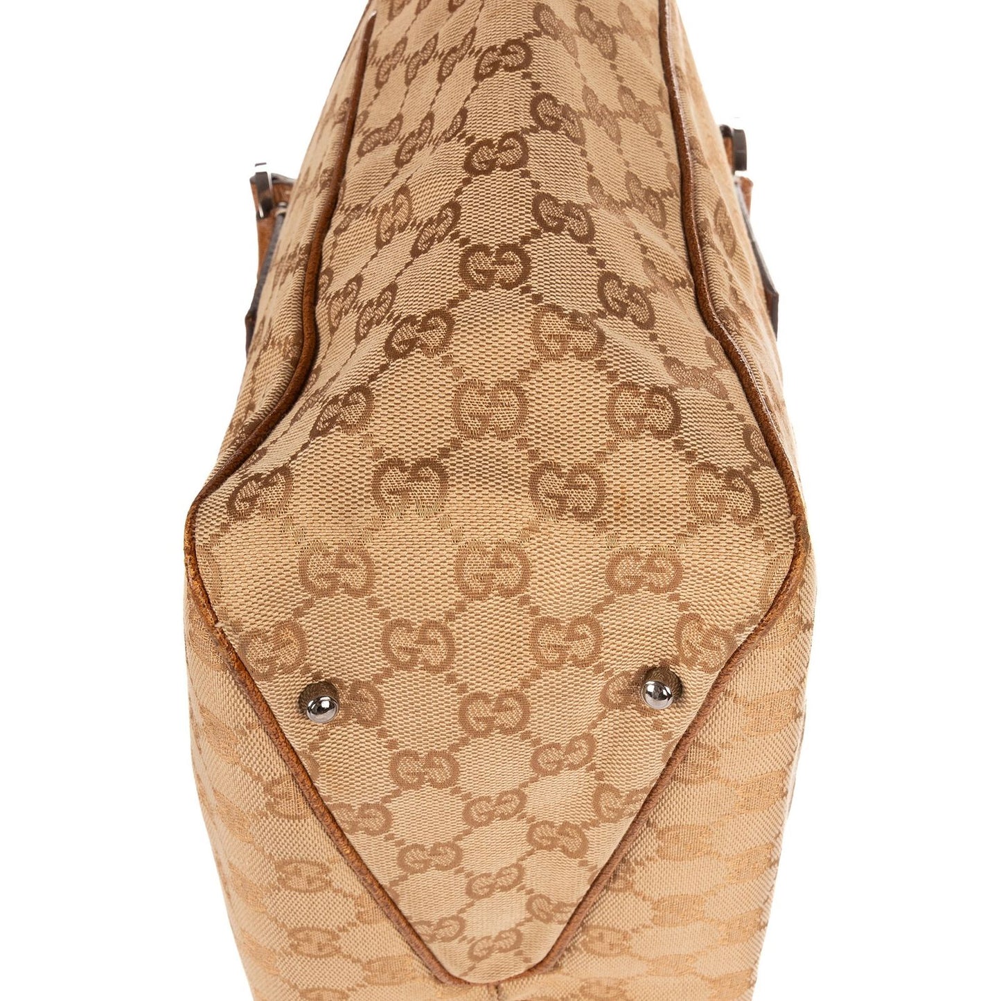 Gucci Shoulder Tote Tongue Beige GG Canvas