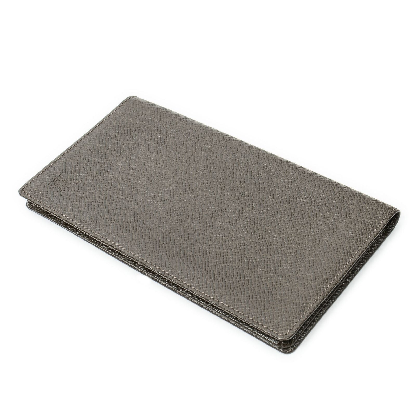 Louis Vuitton Bifold Long Card Holder Holds 6 Cards Brown Taiga Leather