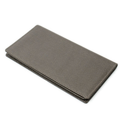 Louis Vuitton Bifold Long Card Holder Holds 6 Cards Brown Taiga Leather