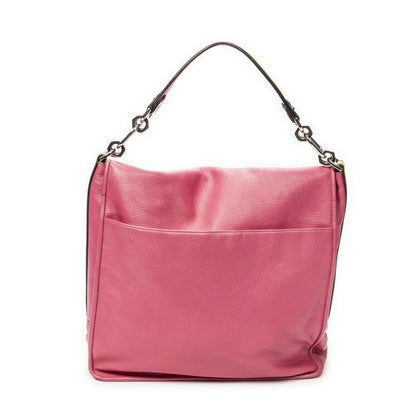Loewe Maia Anagram Flap Top Handle Pink Gray Calfskin Leather