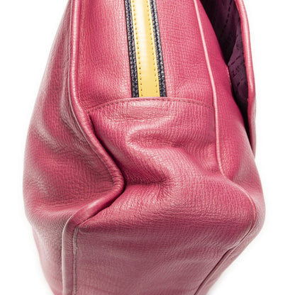 Loewe Maia Anagram Flap Top Handle Pink Gray Calfskin Leather