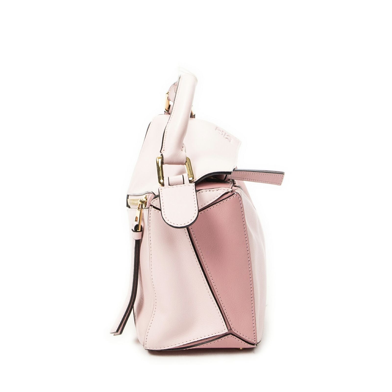 Loewe Mini Puzzle Bag Pink Calfskin Leather