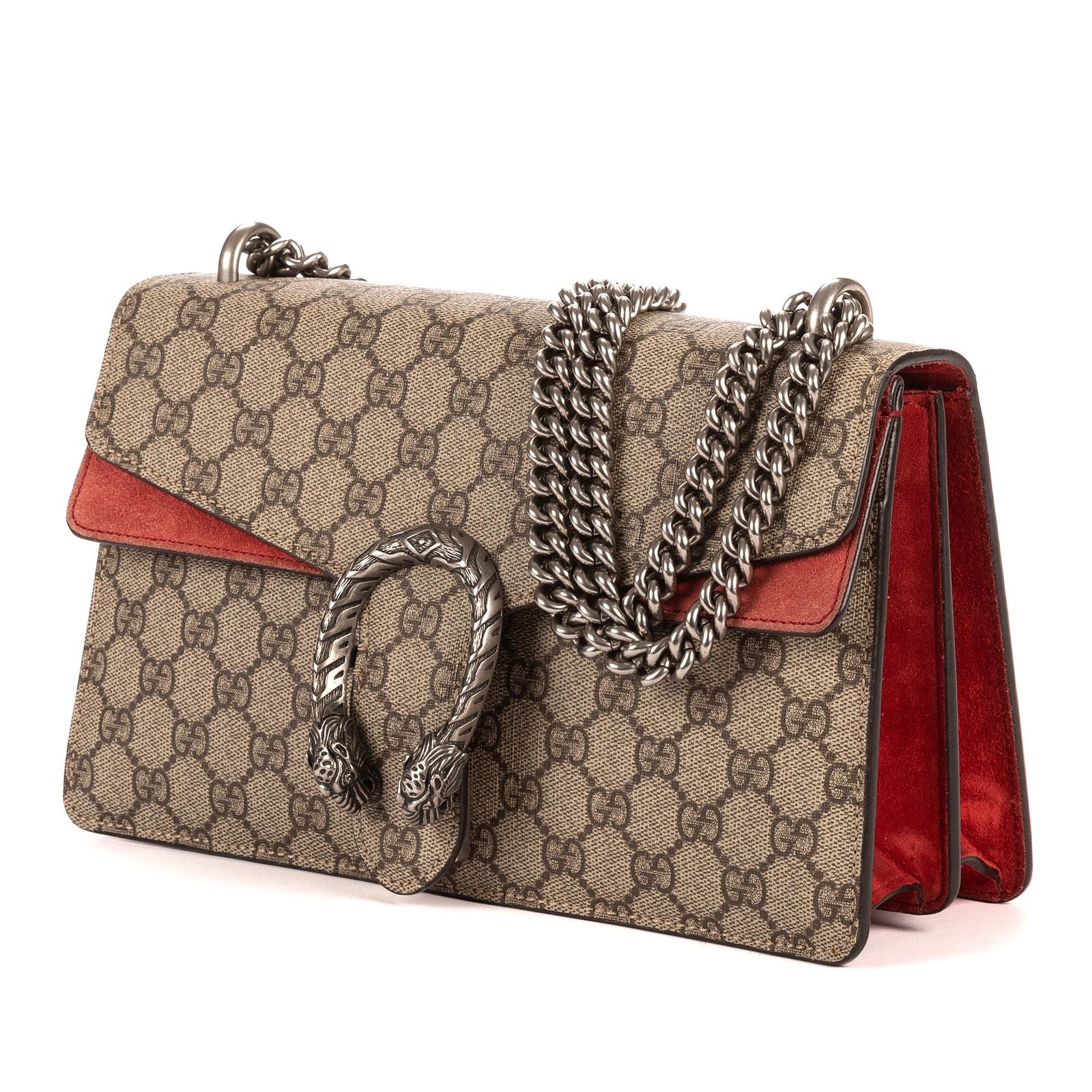Gucci Dionysus Beige Red Supreme Canvas
