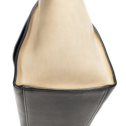Celine Small Medium Swing Black Blue Beige Calfskin Leather