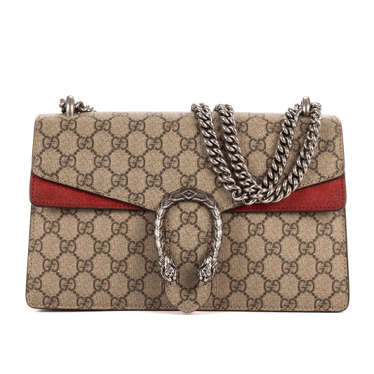 Gucci Dionysus Beige Red Supreme Canvas