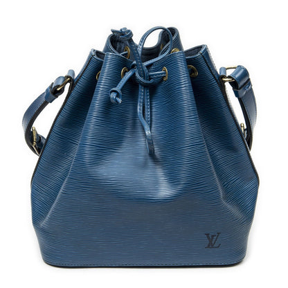 Louis Vuitton Noe Blue Epi Handbag