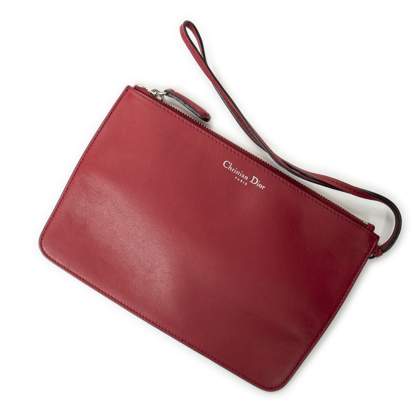 Dior Large Diorissimo Tote Red Smooth Scarf Skin Leather