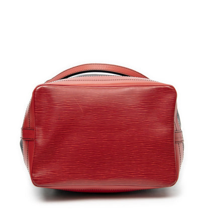 Louis Vuitton Noe Bicolor Black Red Epi Handbag