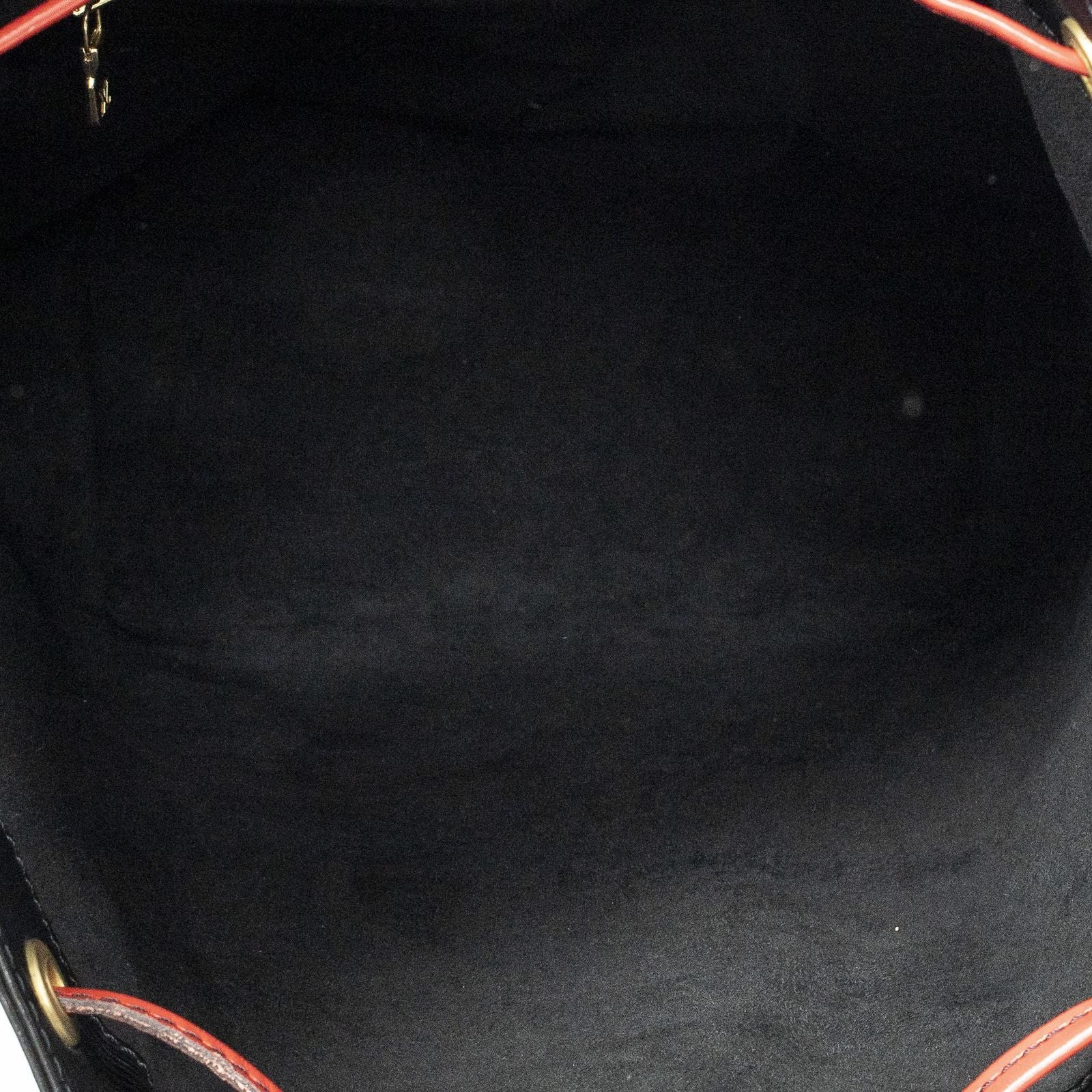 Louis Vuitton Noe Bicolor Black Red Epi Handbag