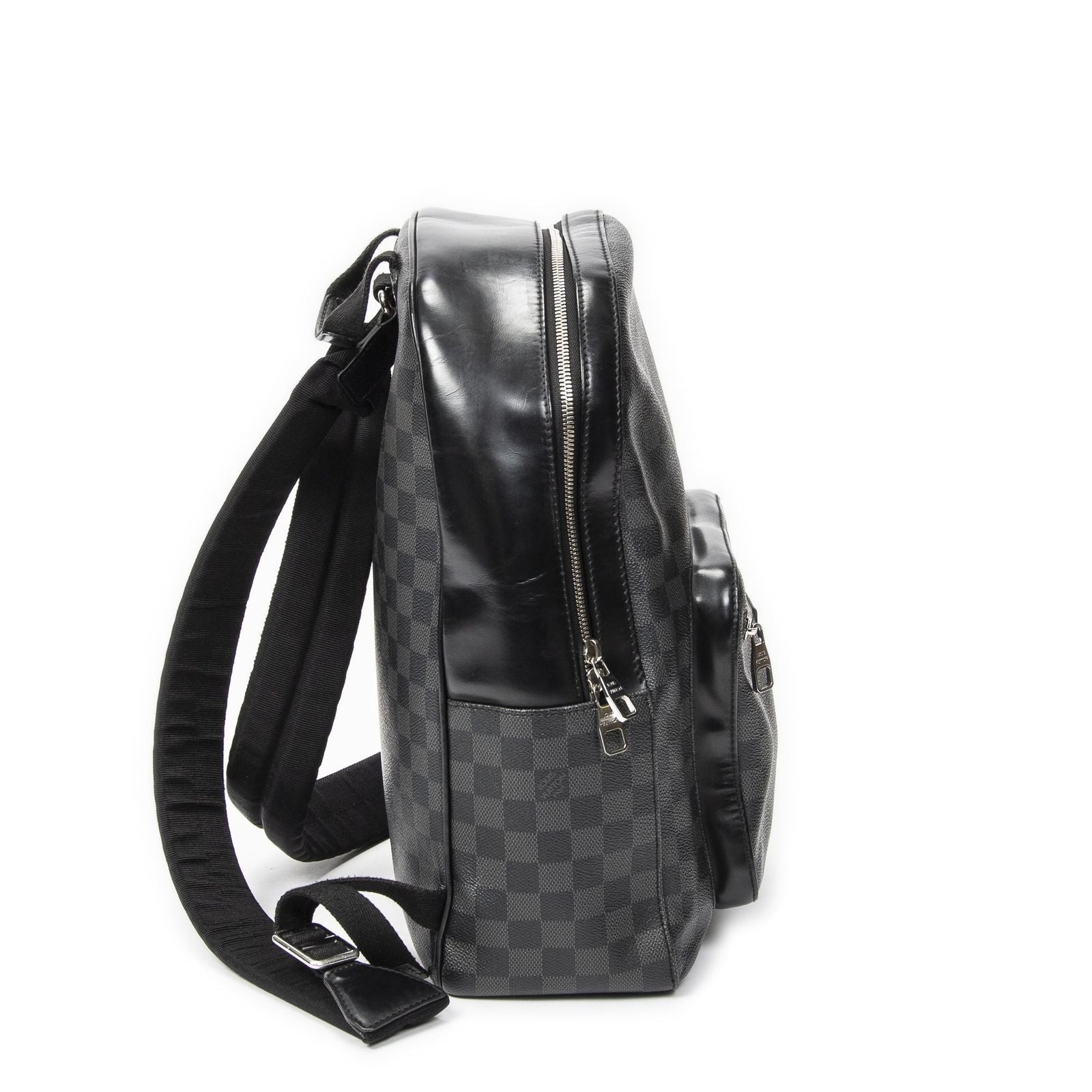 Louis Vuitton Josh Backpack Black Gray Damier Graphite