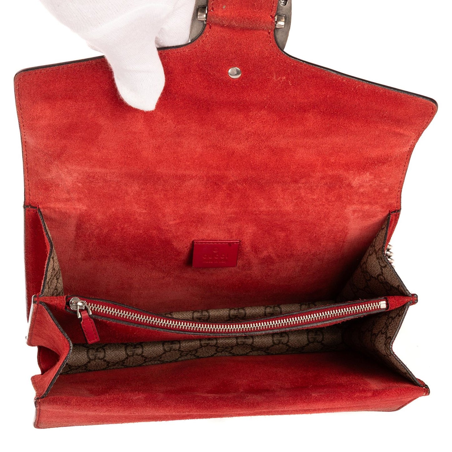 Gucci Dionysus Beige Red Supreme Canvas
