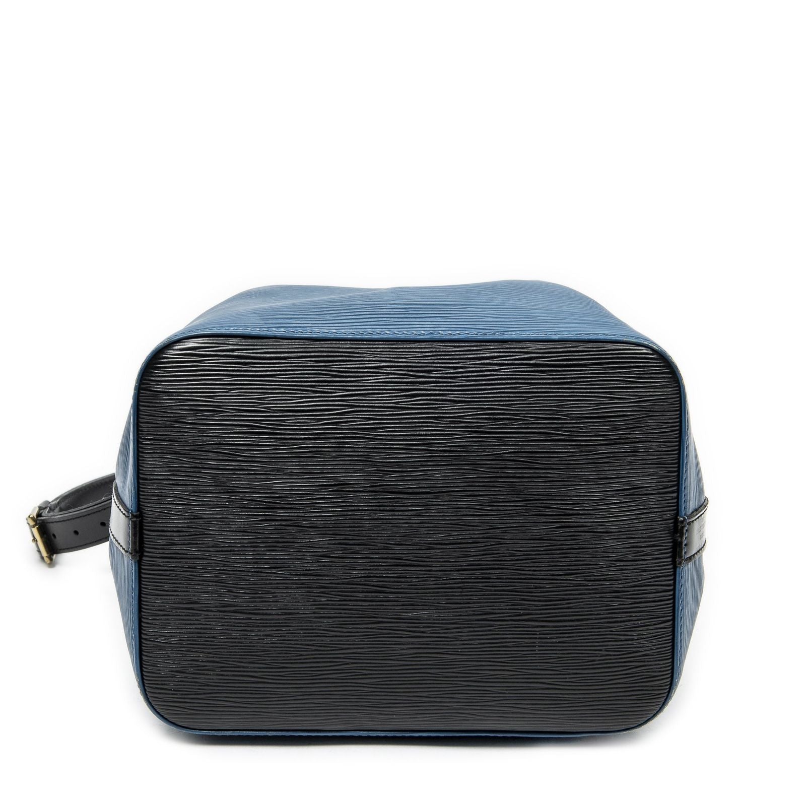 Louis Vuitton Noe Bicolor Blue Black Epi Handbag