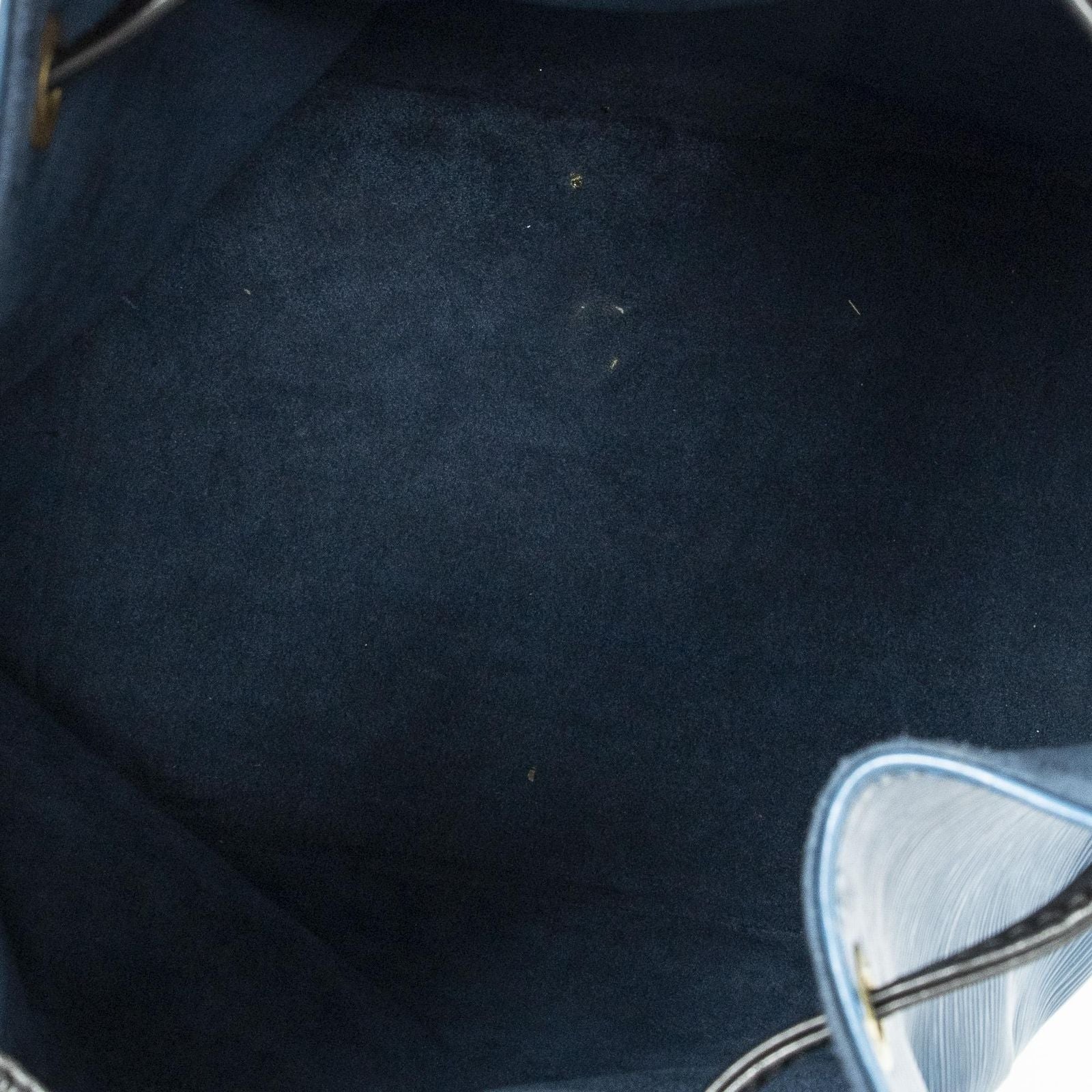 Louis Vuitton Noe Bicolor Blue Black Epi Handbag