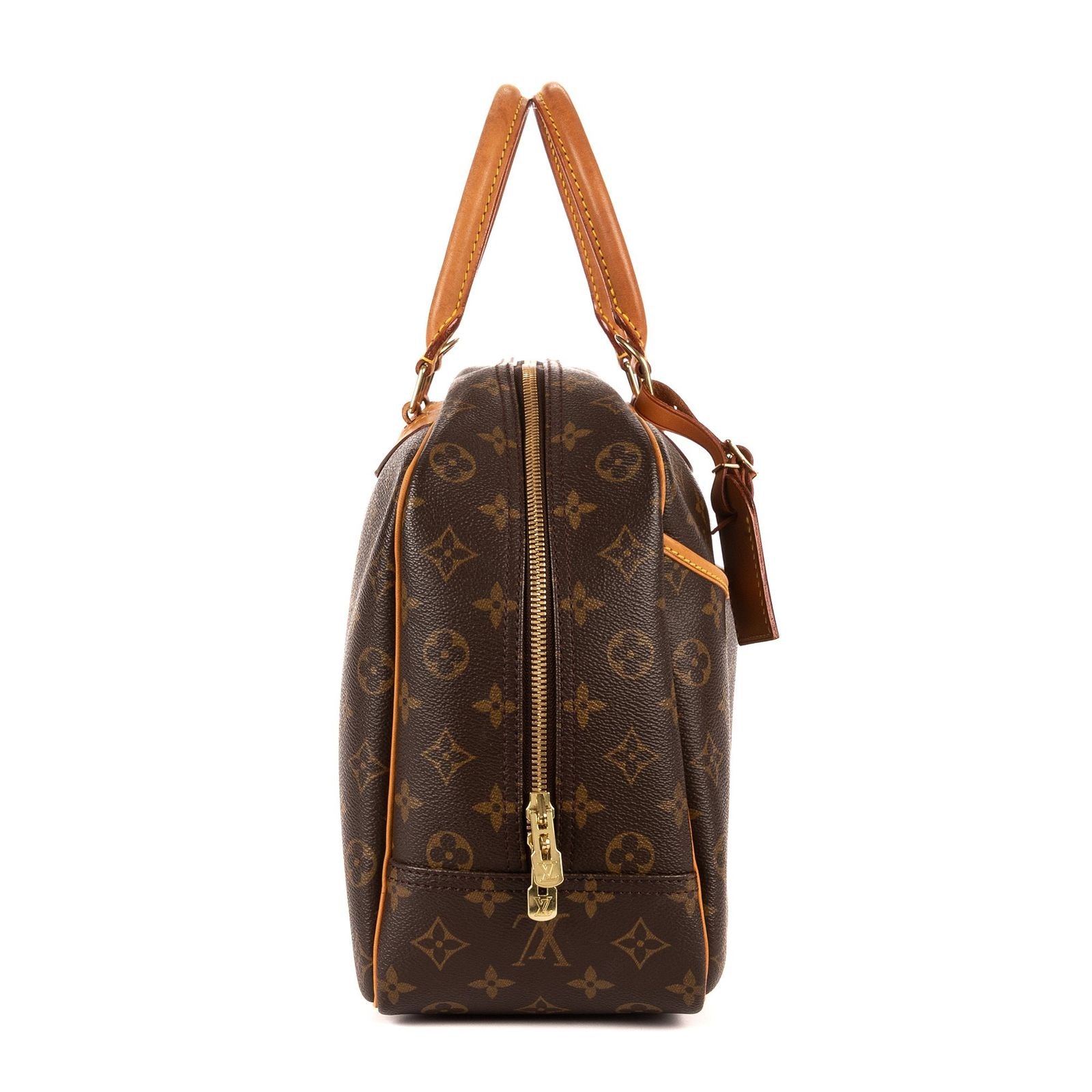 Louis Vuitton Deauville Brown Monogram Canvas Handbag