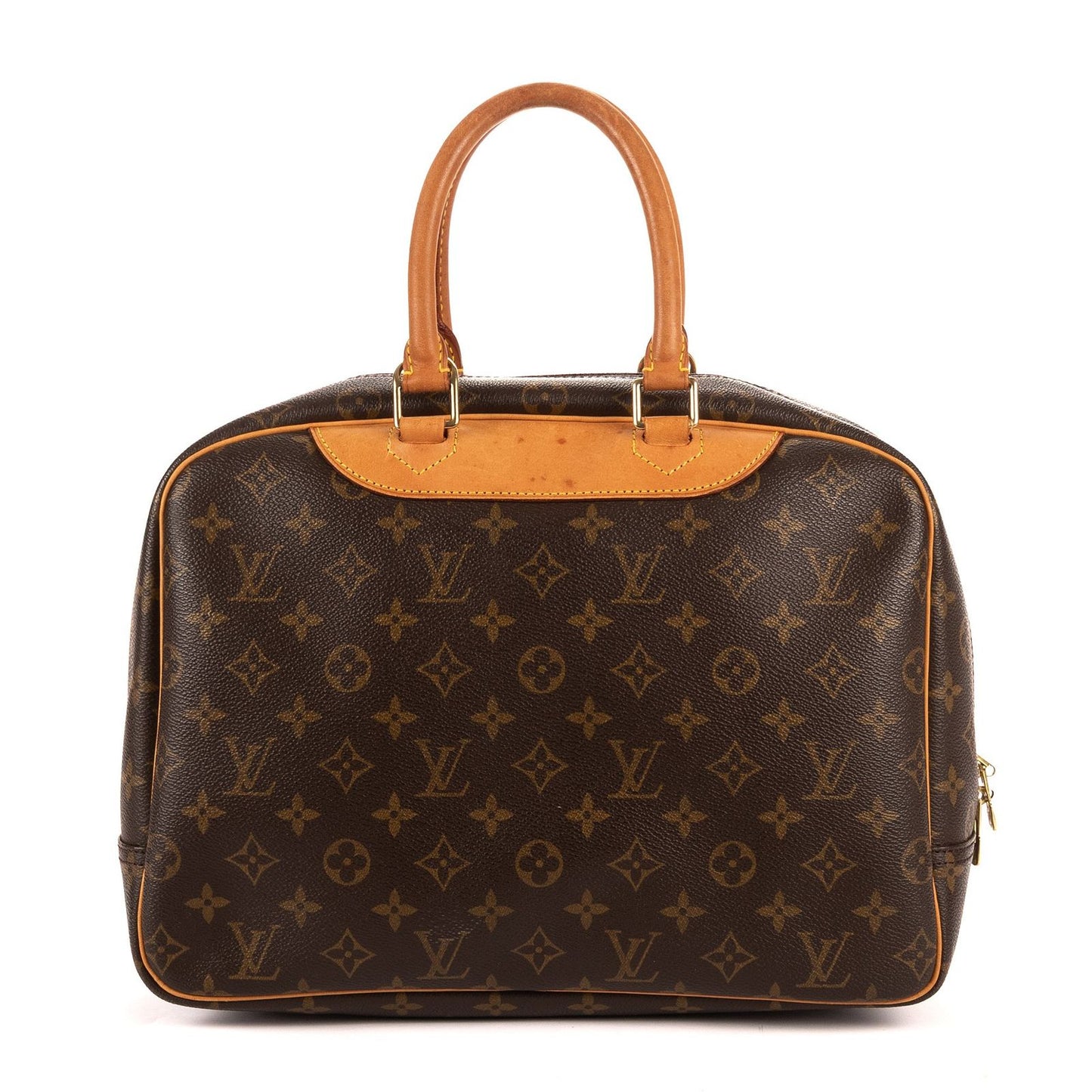 Louis Vuitton Deauville Brown Monogram Canvas Handbag