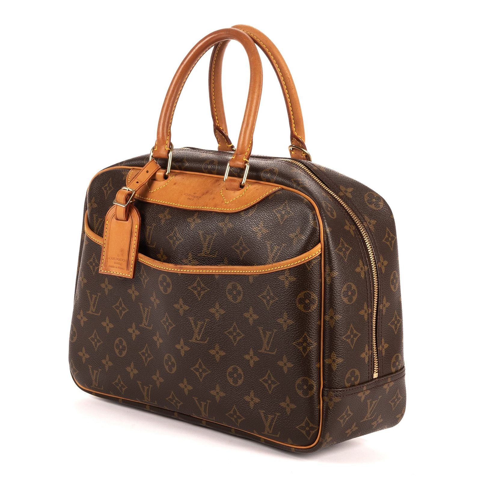 Louis Vuitton Deauville Brown Monogram Canvas Handbag