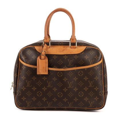 Louis Vuitton Deauville Brown Monogram Canvas Handbag