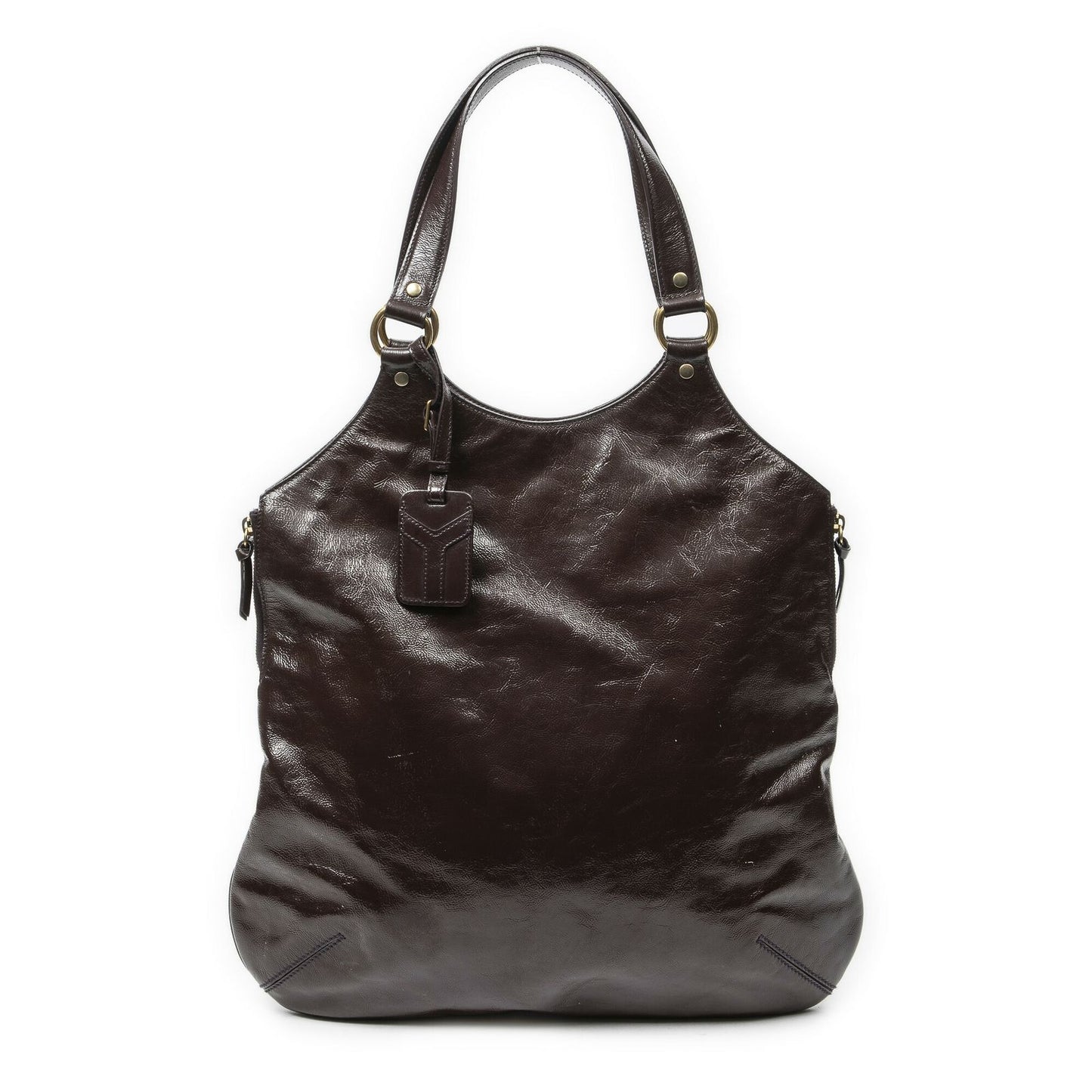 Saint Laurent Yves Metropolis Tribute Tote Toba Gandypatent Leather