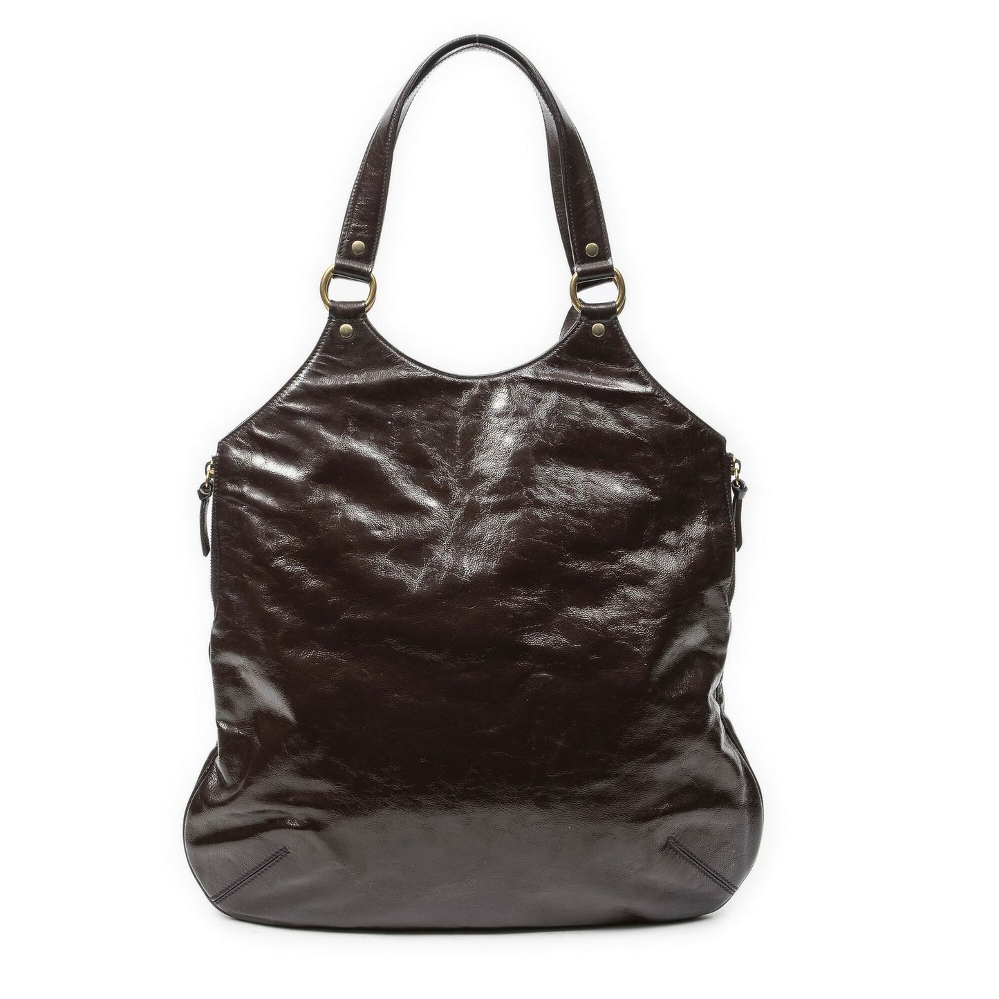 Saint Laurent Yves Metropolis Tribute Tote Toba Gandypatent Leather