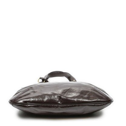 Saint Laurent Yves Metropolis Tribute Tote Toba Gandypatent Leather