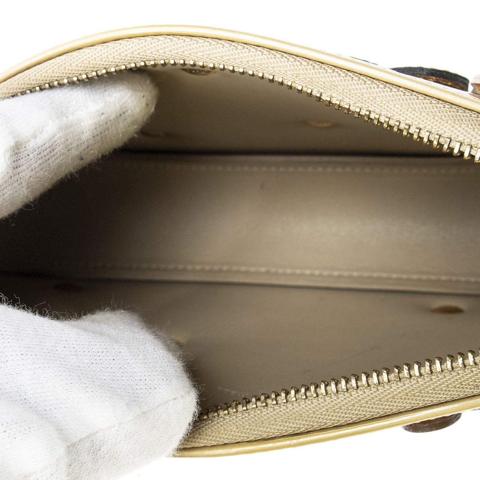 Louis Vuitton Lexington Pochette Pistache Monogram Vernis