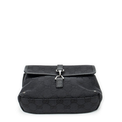 Gucci Small Waist Pouch Black GG Canvas
