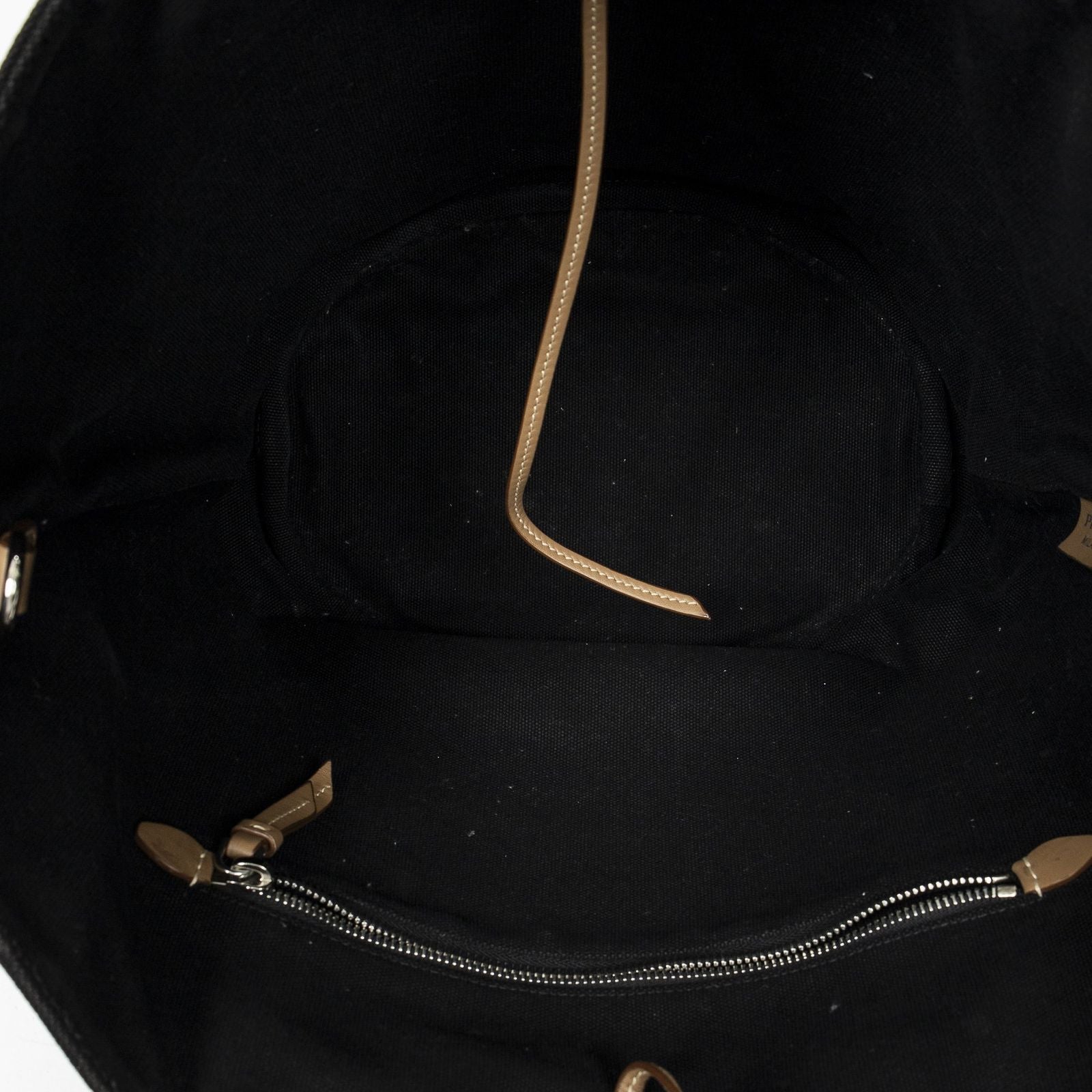 Prada GST Tote Black Canapa Canvas
