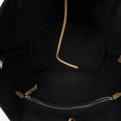 Prada GST Tote Black Canapa Canvas