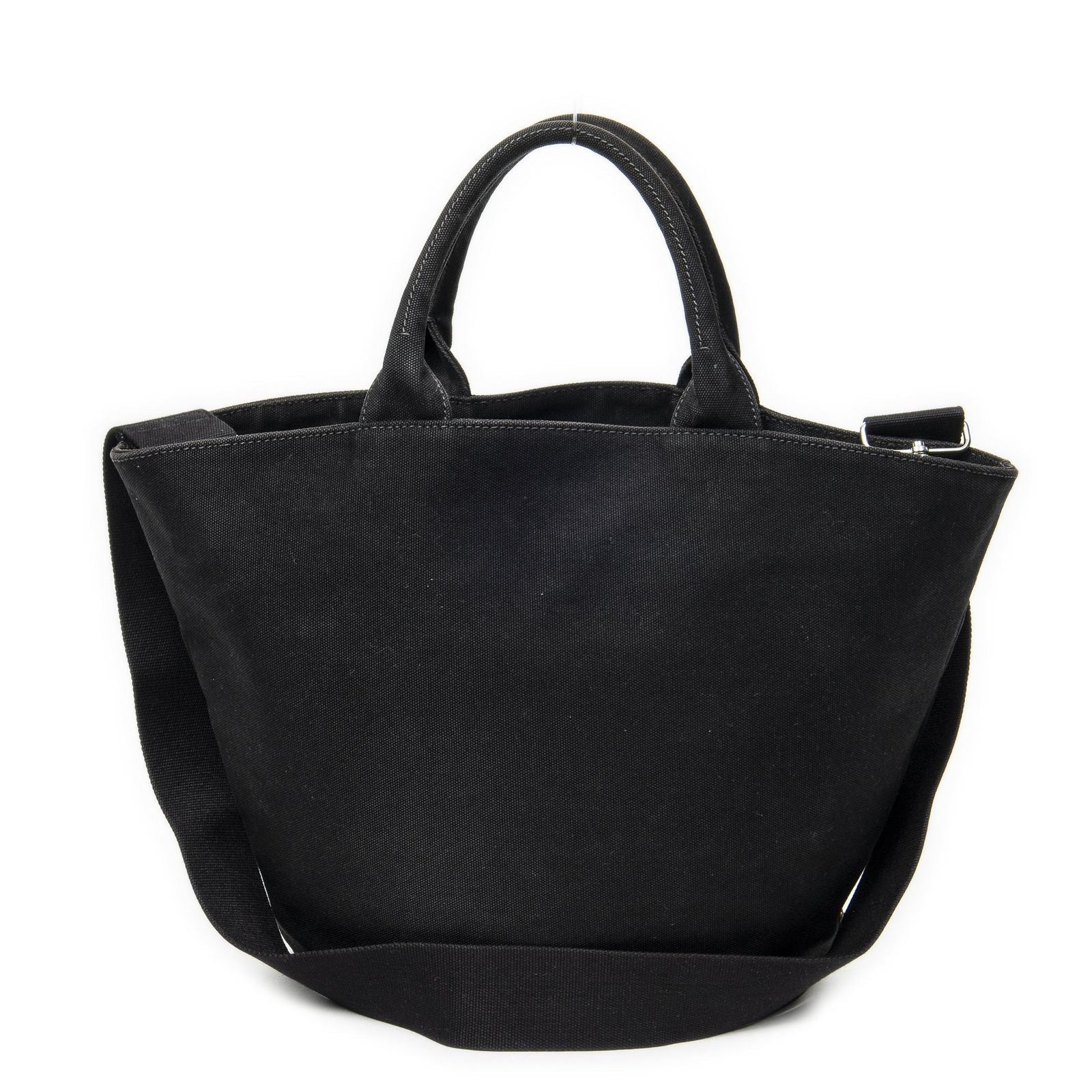 Prada GST Tote Black Canapa Canvas
