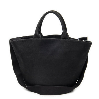 Prada GST Tote Black Canapa Canvas