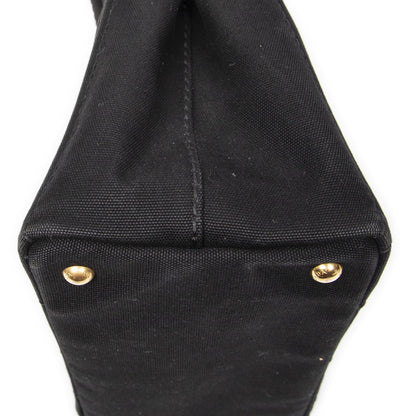 Prada Canapa Small Tote Black Canvas