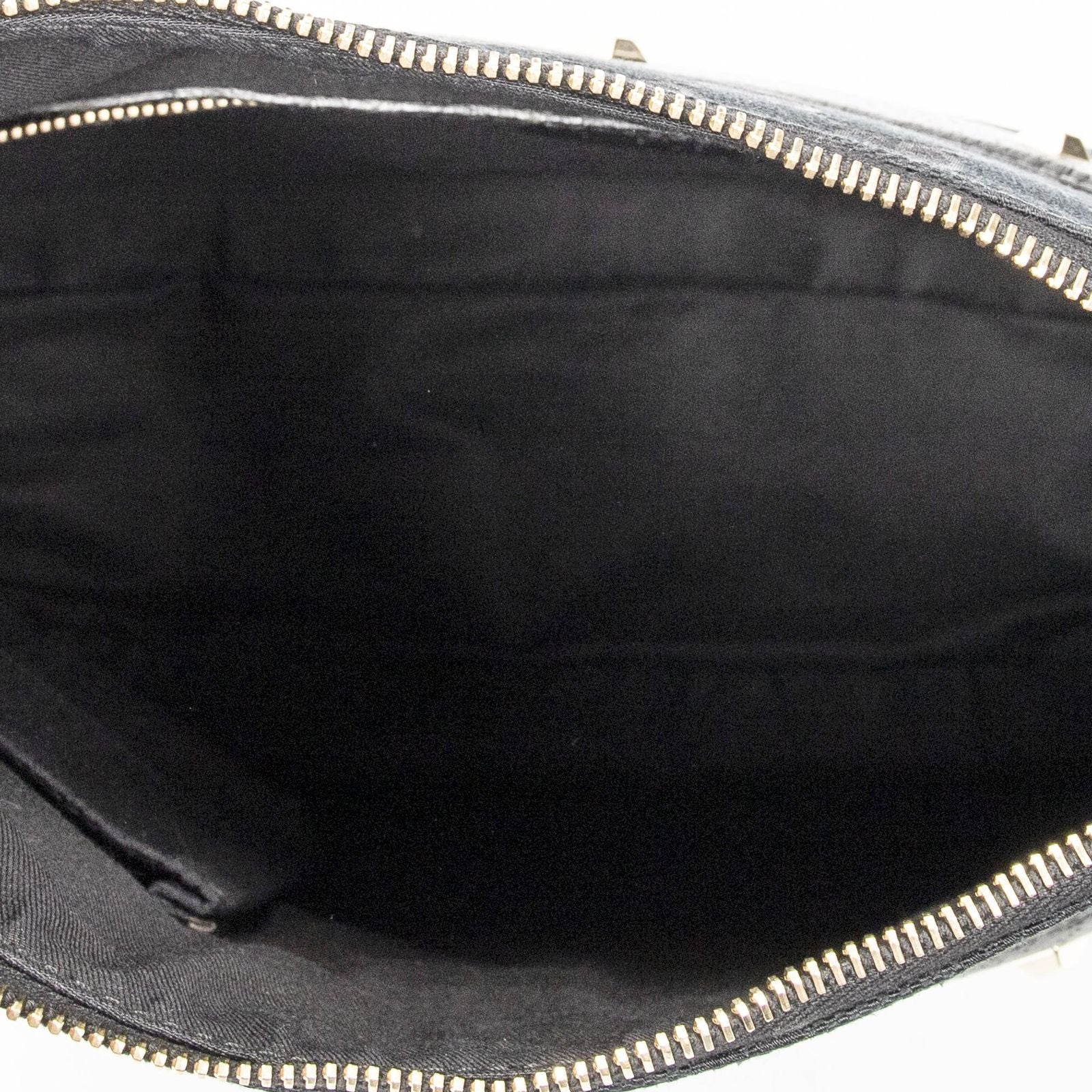 Gucci Bamboo Handbag Black GG Canvas