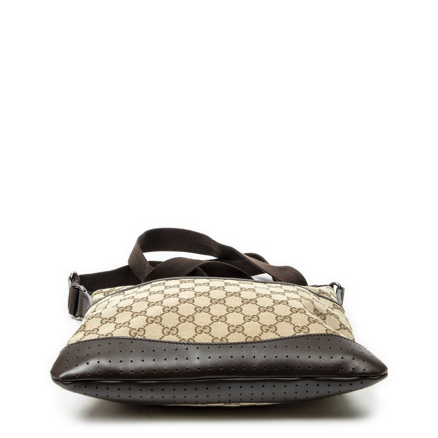 Gucci Web Media Messenger Brown Beige GG Canvas