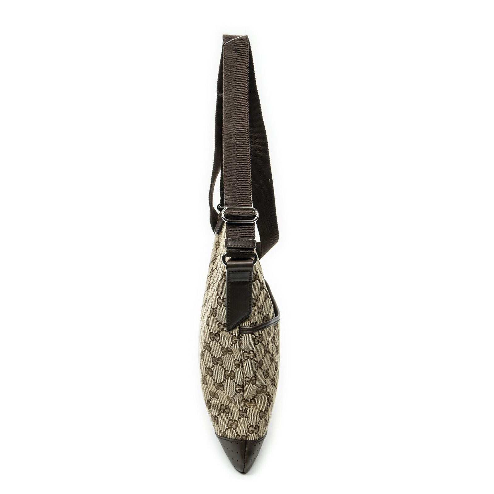 Gucci Web Media Messenger Brown Beige GG Canvas