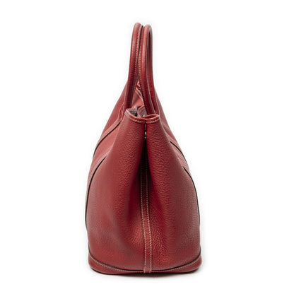Hermes Garden Party Red Negonda Leather