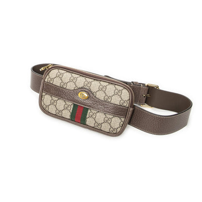 Gucci Mini Ophidia iPhone Belt Bag Brown Beige Supreme Canvas